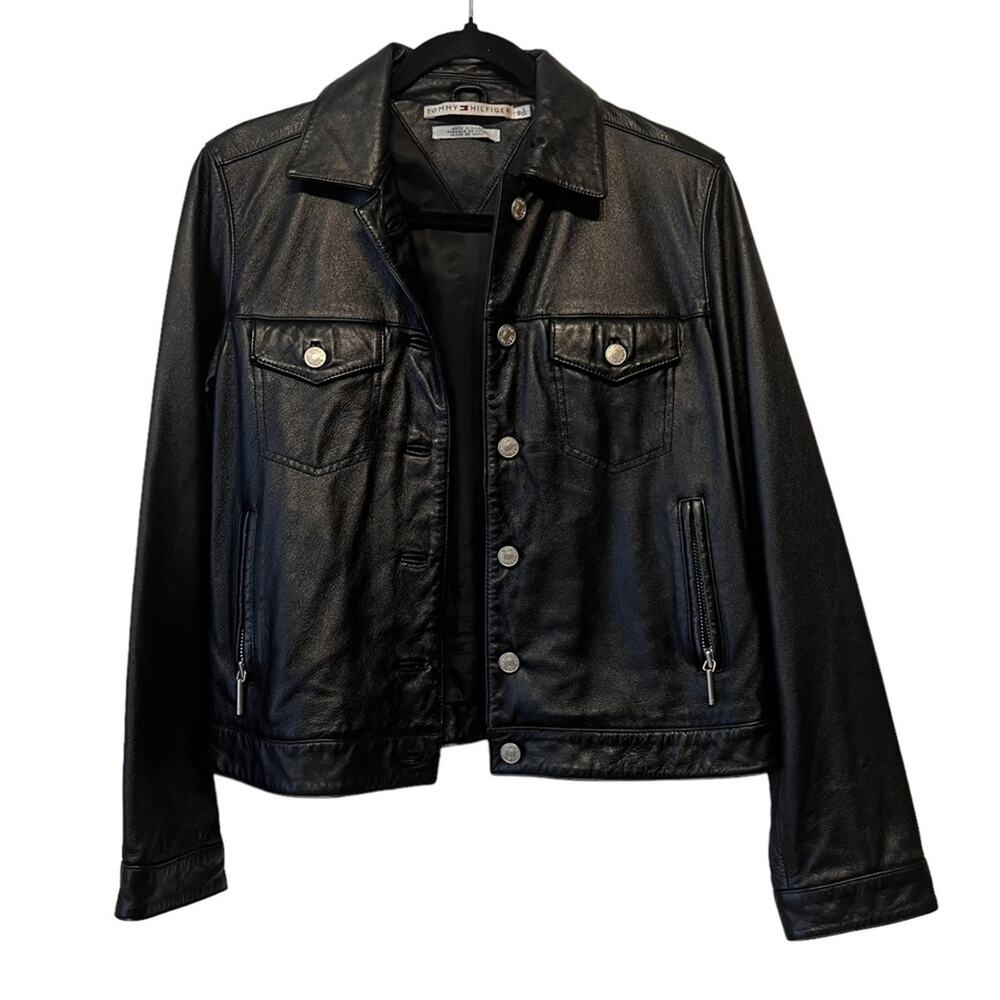 Tommy Hilfiger Black Leather Jacket